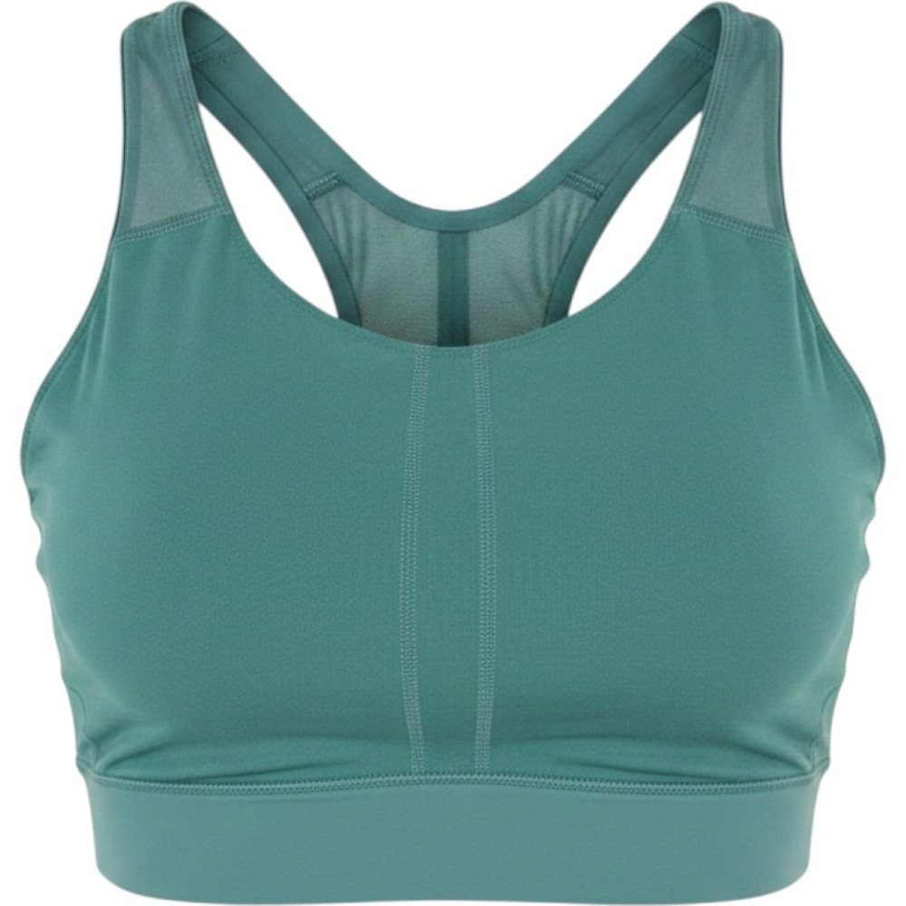 Fabletics Teal Green Cross‎ Back Mesh Detail Sports Bra Size Medium